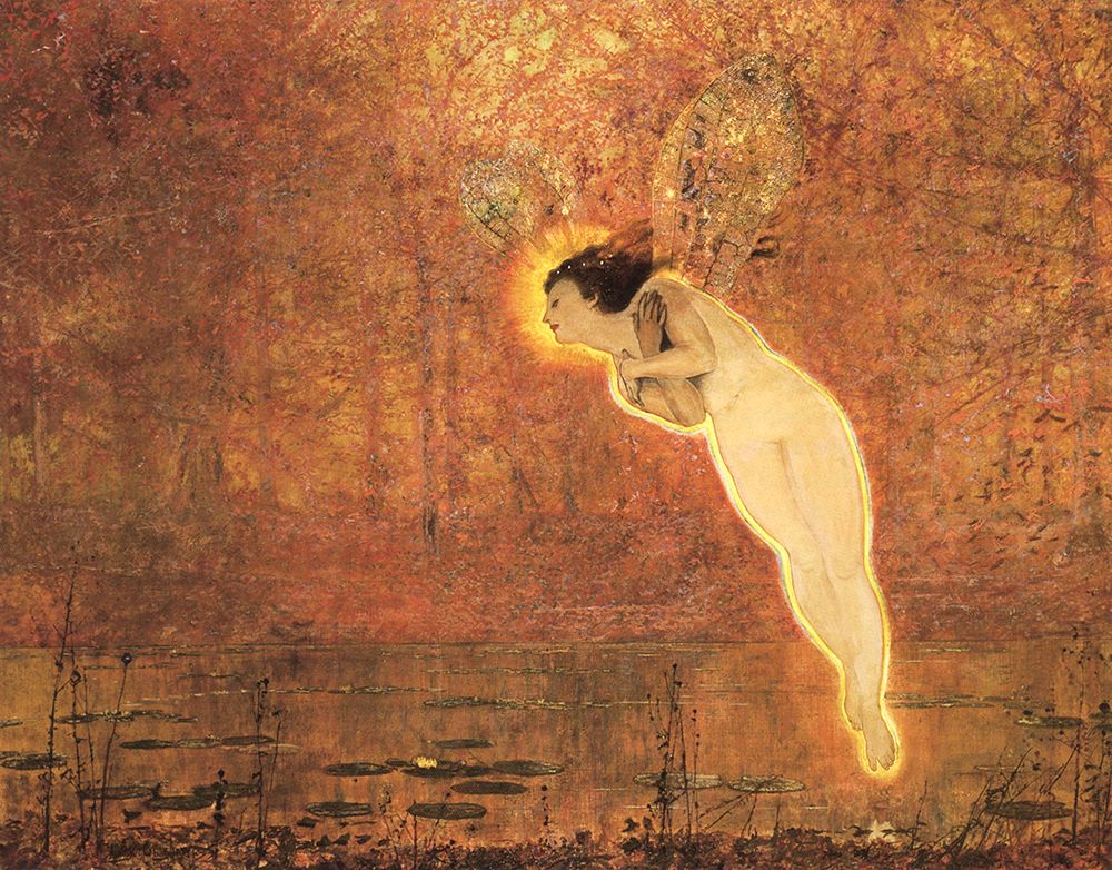 Iris, Spirit of the Rainbow 1876 art print by John Atkinson Grimshaw for $57.95 CAD