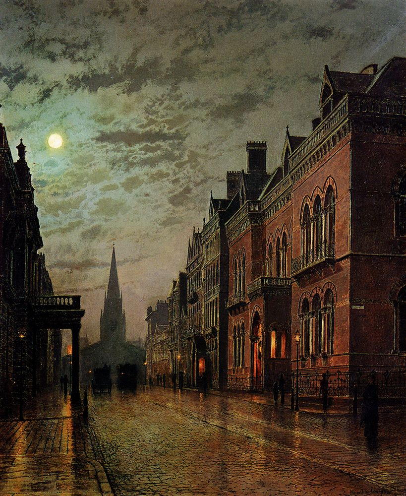 Park Row, Leeds 1882 art print by John Atkinson Grimshaw for $57.95 CAD