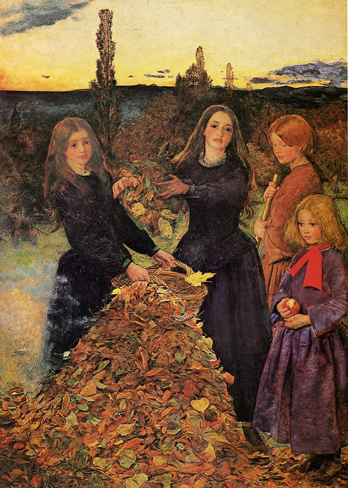 Autumn Leaves 1855 art print by John Everett Millais for $57.95 CAD