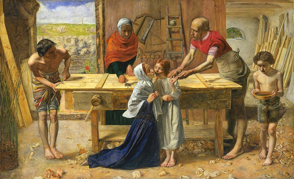 Christ in the Carpenters Shop 1849 art print by John Everett Millais for $57.95 CAD