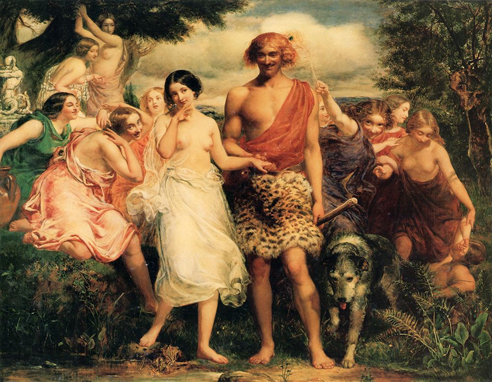Cymon and Iphigenia 1848 art print by John Everett Millais for $57.95 CAD