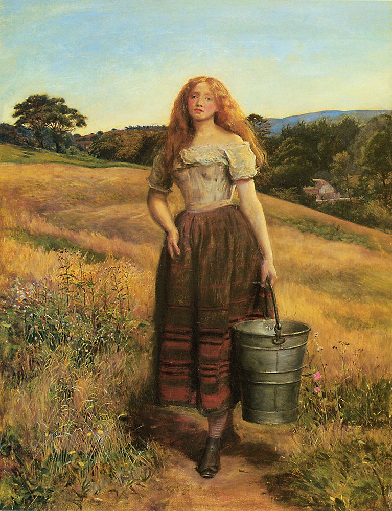 The Farmers Daughter 1863 art print by John Everett Millais for $57.95 CAD