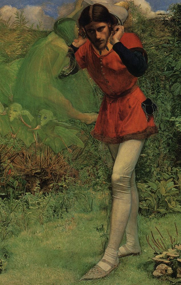 Ferdinand lured by Ariel 1849 detail art print by John Everett Millais for $57.95 CAD