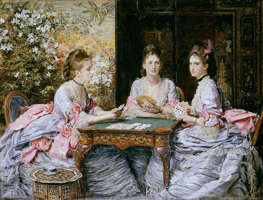 Hearts are Trumps 1872 art print by John Everett Millais for $57.95 CAD