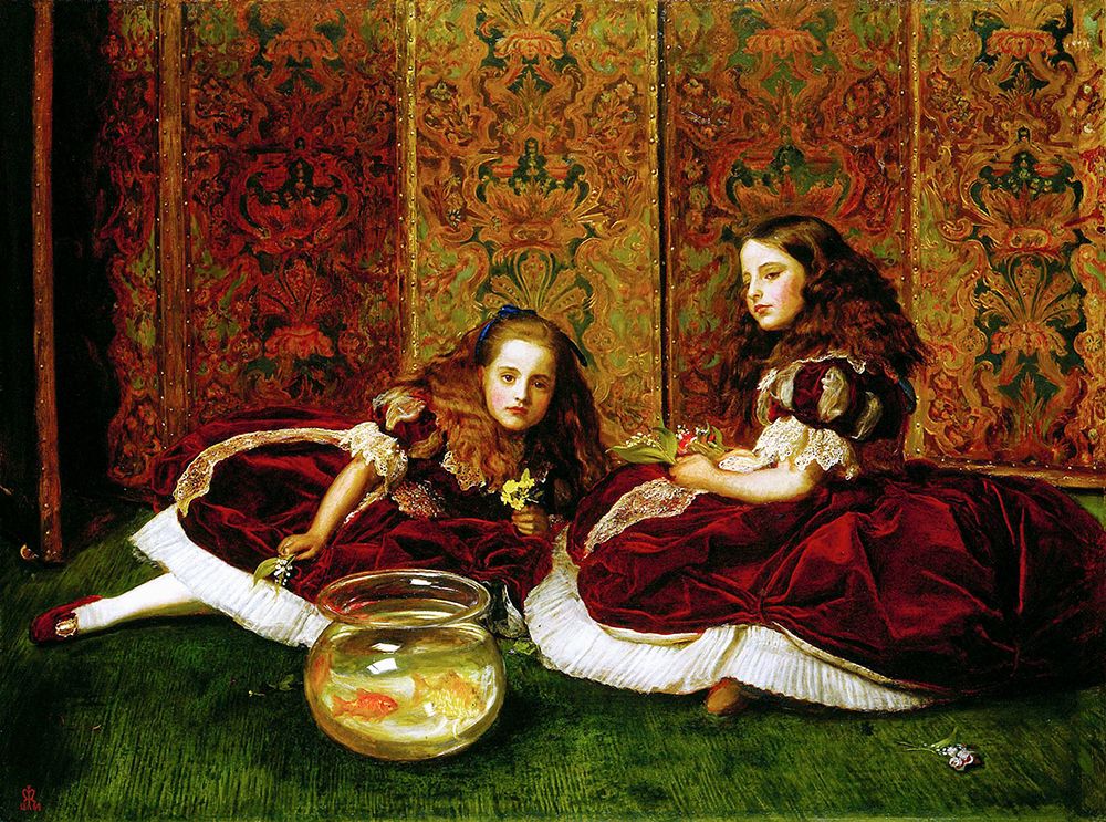 Leisure Hours 1864 art print by John Everett Millais for $57.95 CAD