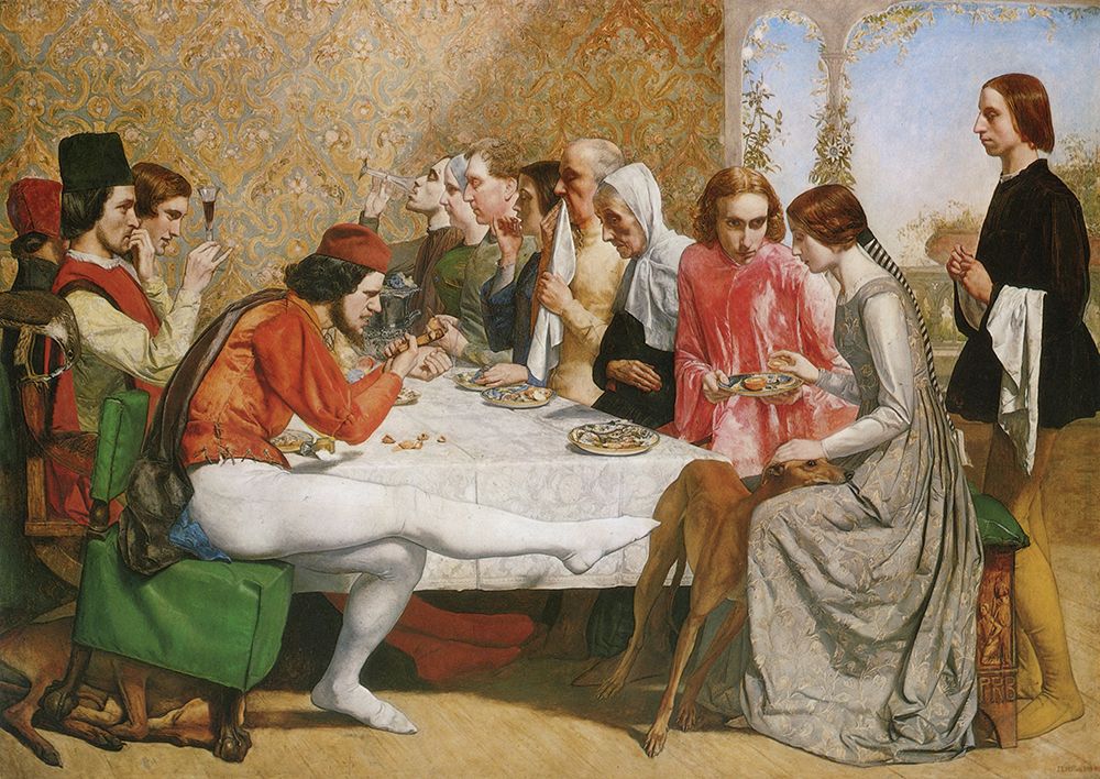 Lorenzo and Isabella 1849 art print by John Everett Millais for $57.95 CAD