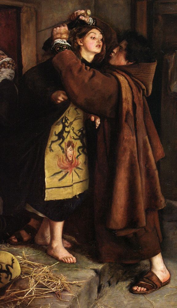 The Escape of a Heretic 1559 1857 art print by John Everett Millais for $57.95 CAD