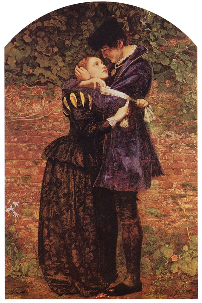 The Huguenot 1851 art print by John Everett Millais for $57.95 CAD