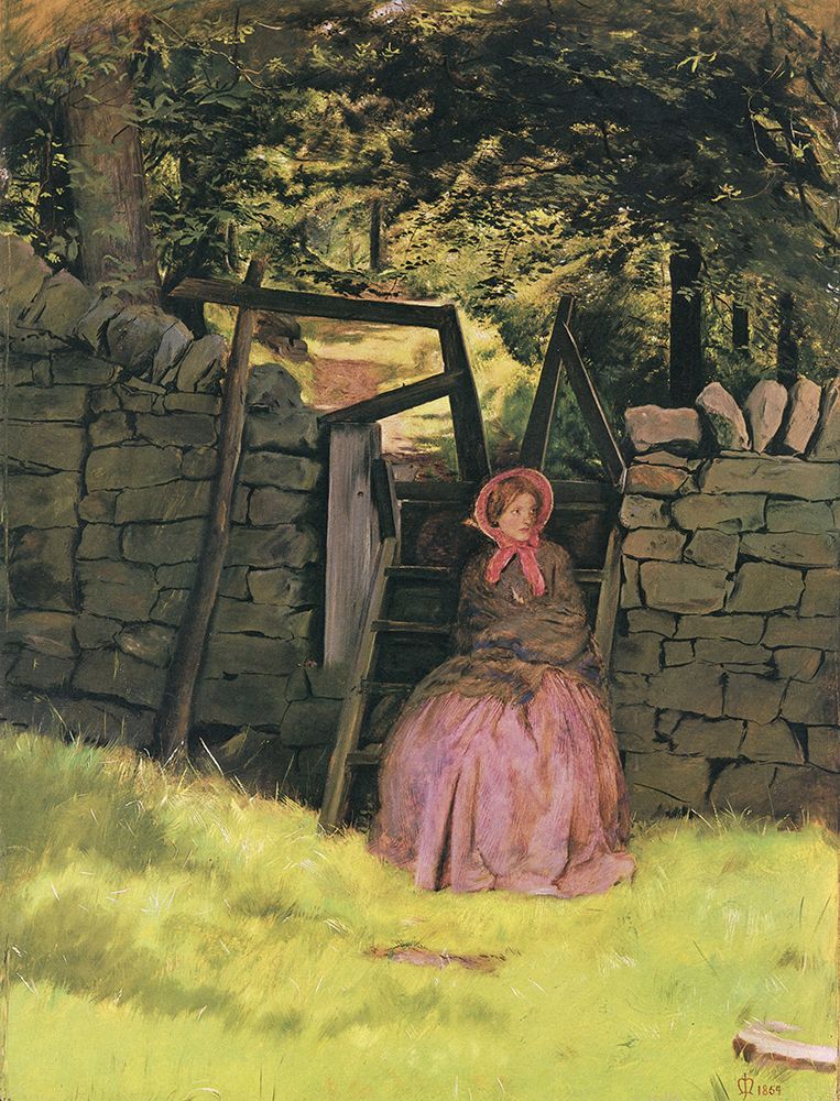 Waiting 1854 art print by John Everett Millais for $57.95 CAD