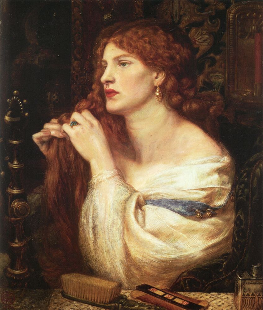 Fazios Mistress 1863 art print by Dante Gabriel Rossetti for $57.95 CAD