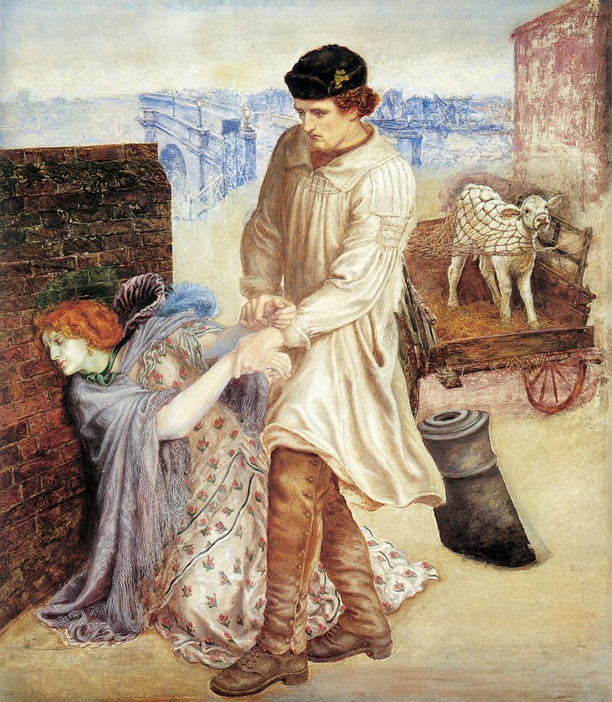 Found ca 1860 art print by Dante Gabriel Rossetti for $57.95 CAD