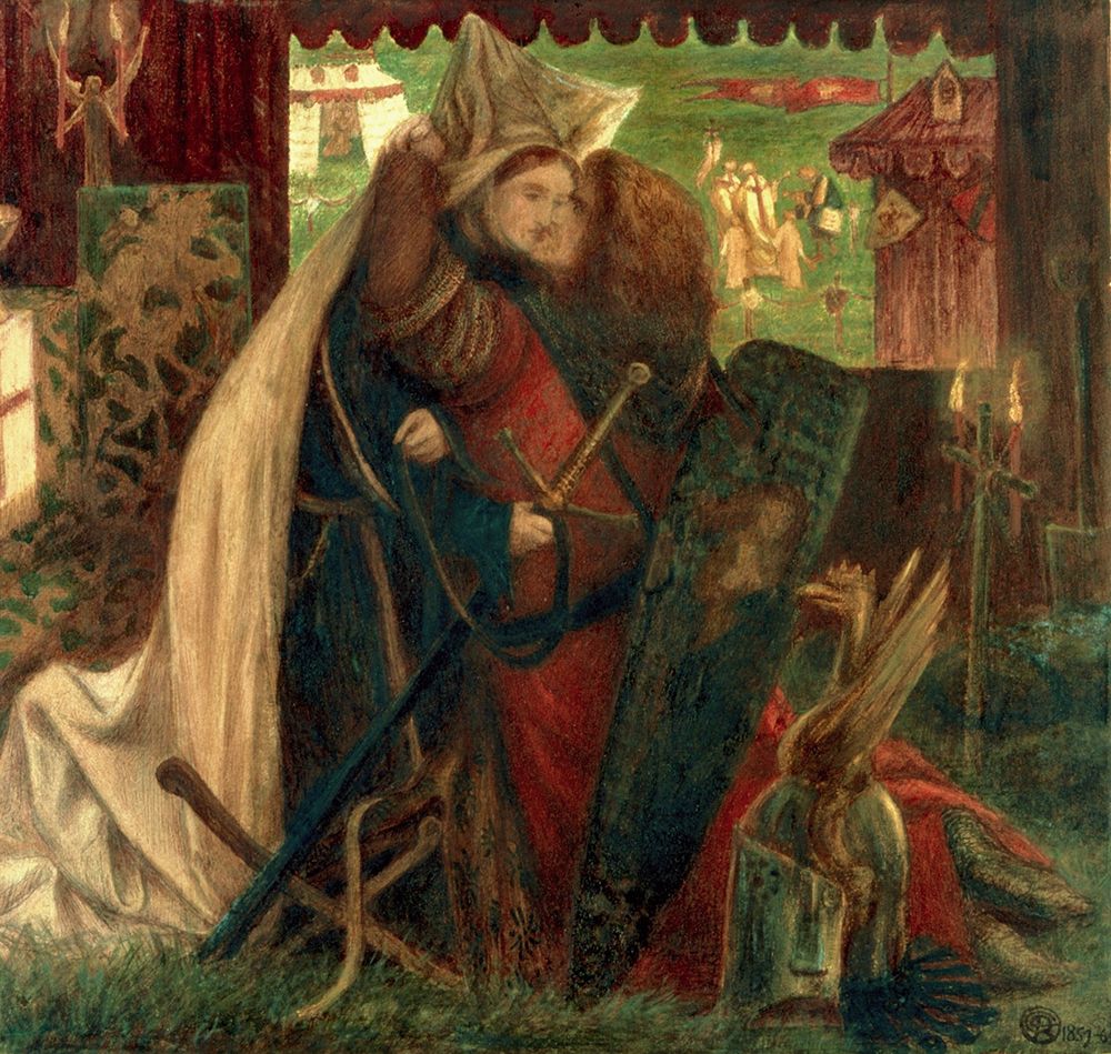 Chapel Before The Lists 1857 art print by Dante Gabriel Rossetti for $57.95 CAD