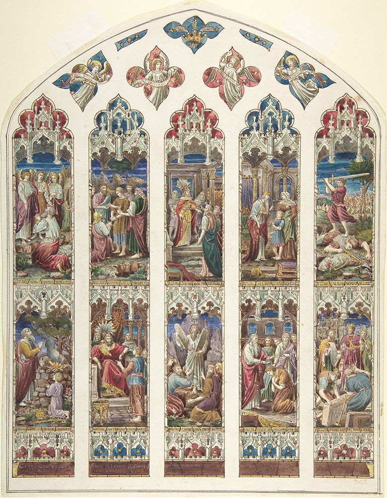 Design for Old Testament Window 1870 art print by Dante Gabriel Rossetti for $57.95 CAD