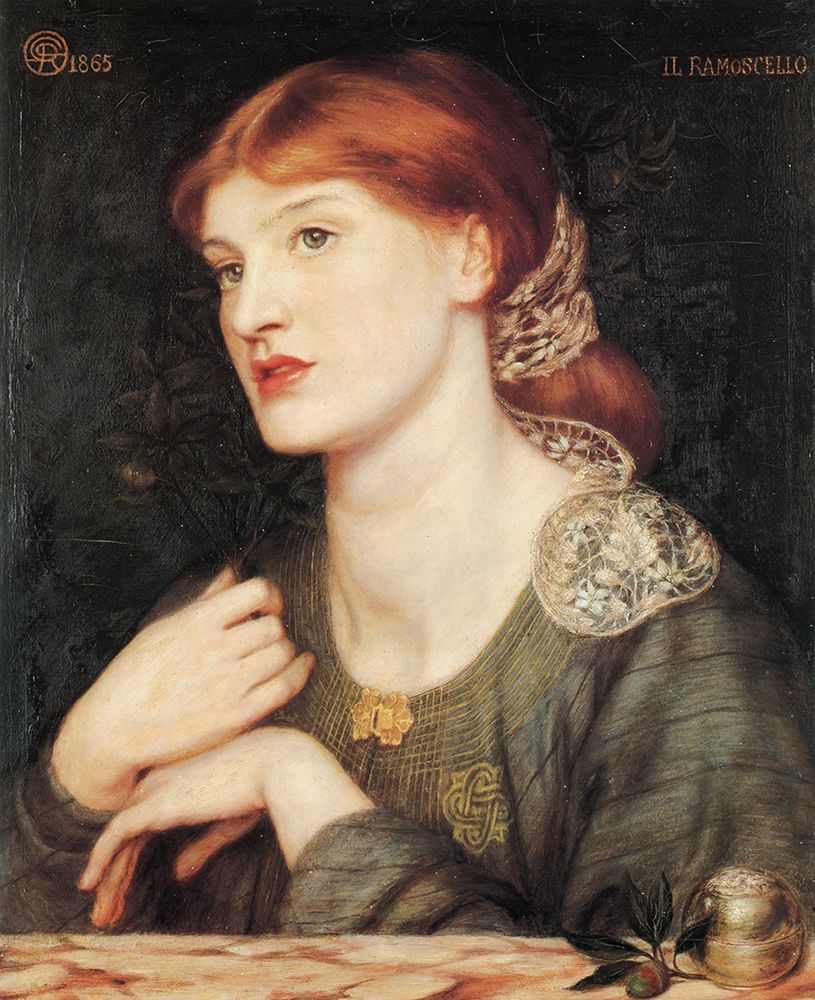 Il Ramoscello 1865 art print by Dante Gabriel Rossetti for $57.95 CAD
