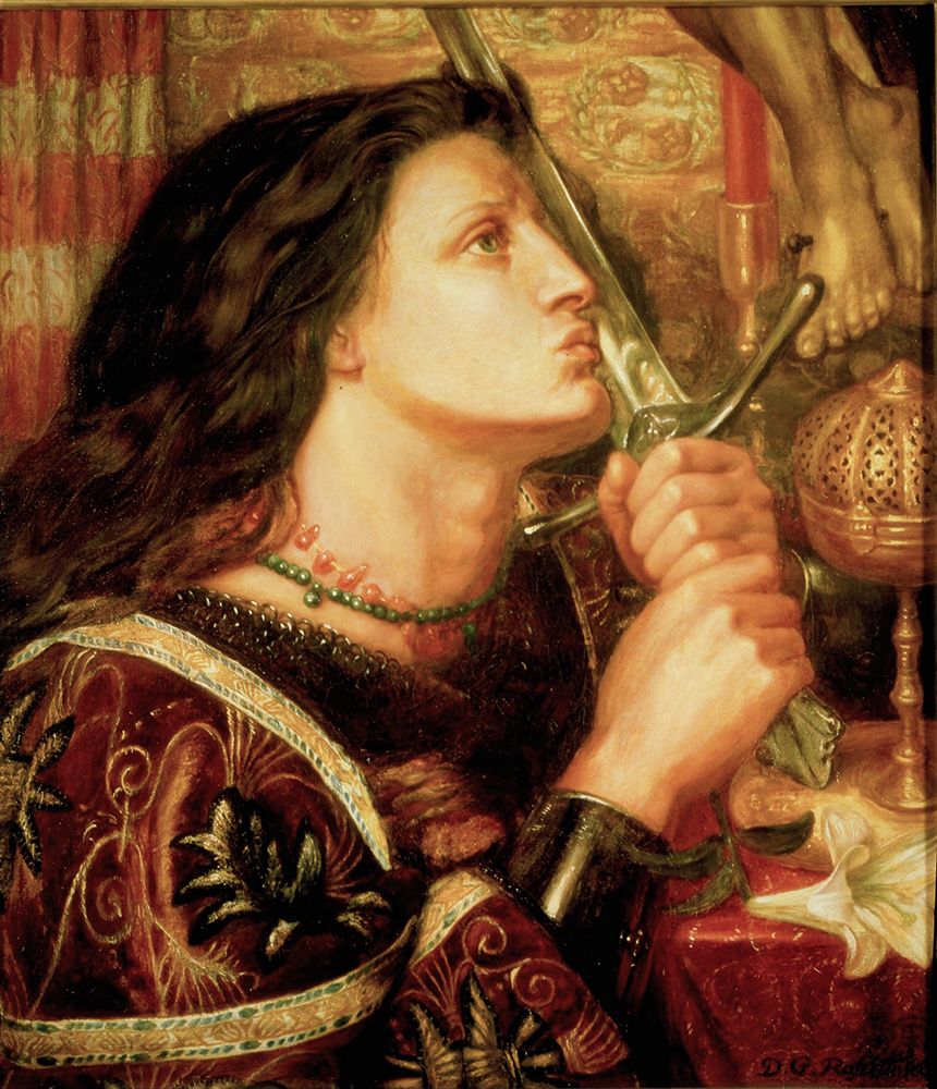 Joan of Arc 1863 art print by Dante Gabriel Rossetti for $57.95 CAD