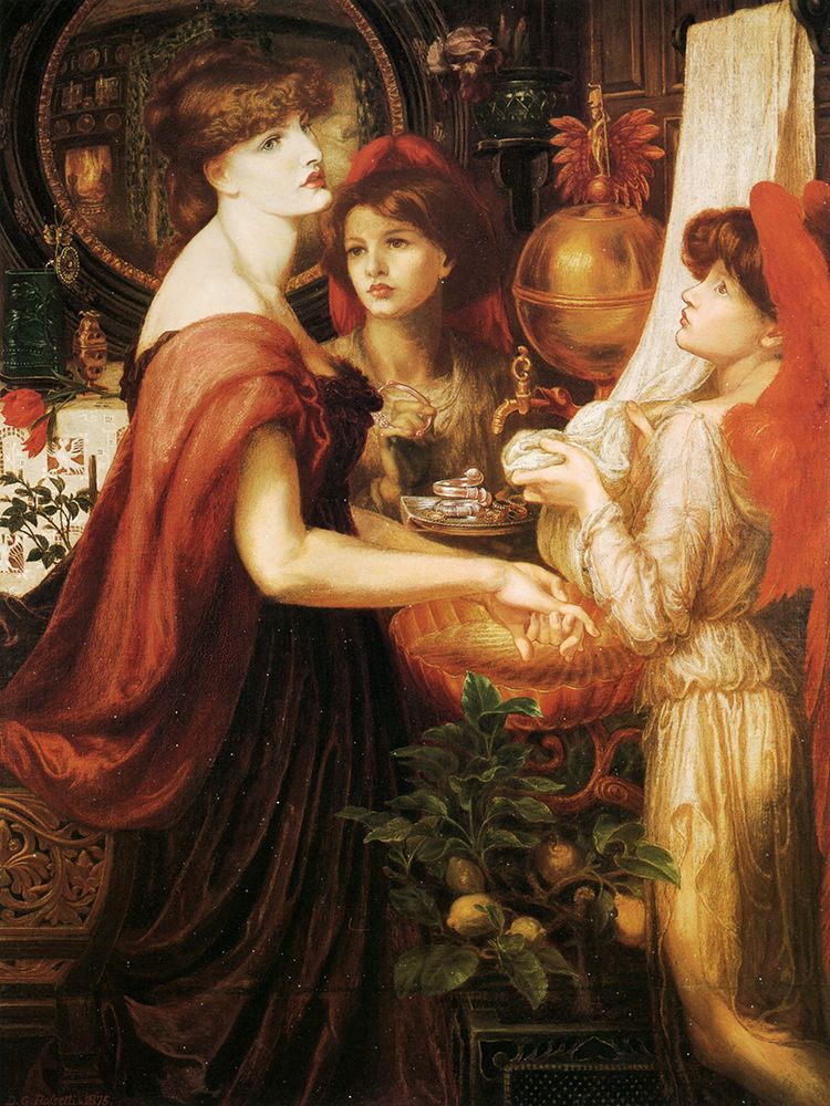 La Bello Mano 1875 art print by Dante Gabriel Rossetti for $57.95 CAD