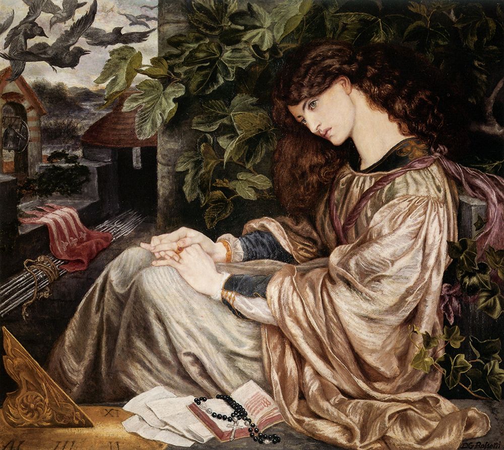 La Pia de Tolomei ca 1870 art print by Dante Gabriel Rossetti for $57.95 CAD
