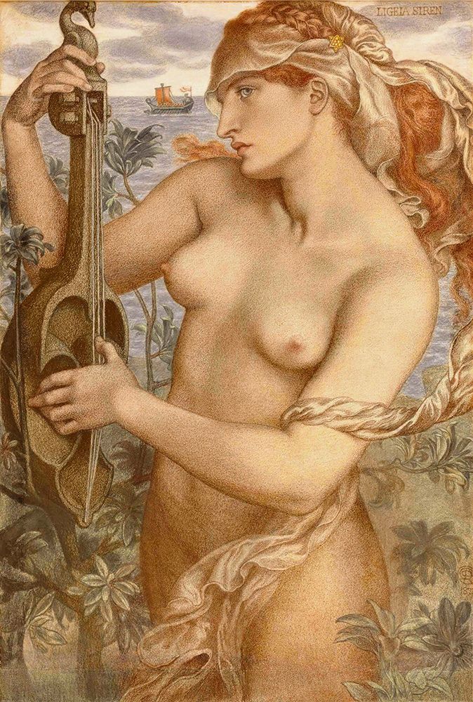 Ligeia Siren 1873 art print by Dante Gabriel Rossetti for $57.95 CAD