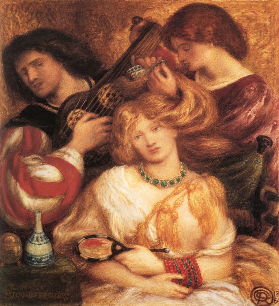 Morning Music 1864 art print by Dante Gabriel Rossetti for $57.95 CAD