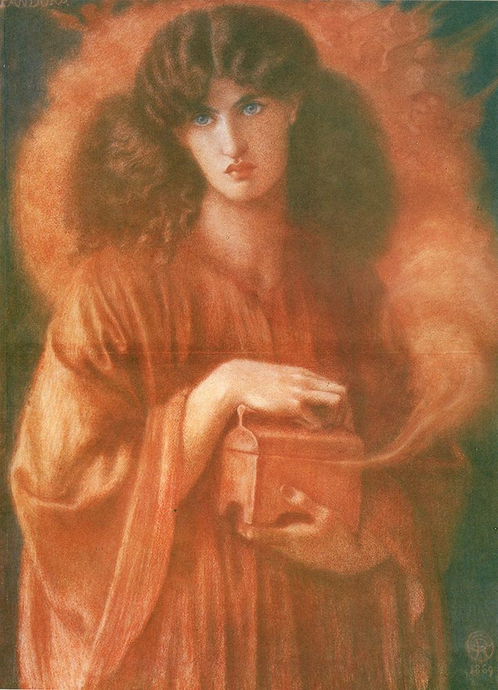 Pandora 1869 art print by Dante Gabriel Rossetti for $57.95 CAD