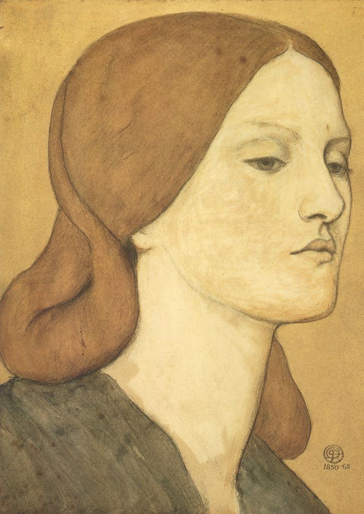 Portrait of Elizabeth Siddal ca 1860 art print by Dante Gabriel Rossetti for $57.95 CAD