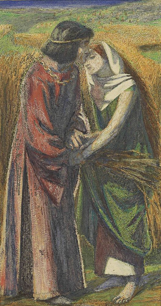 Ruth and Boaz 1850 art print by Dante Gabriel Rossetti for $57.95 CAD