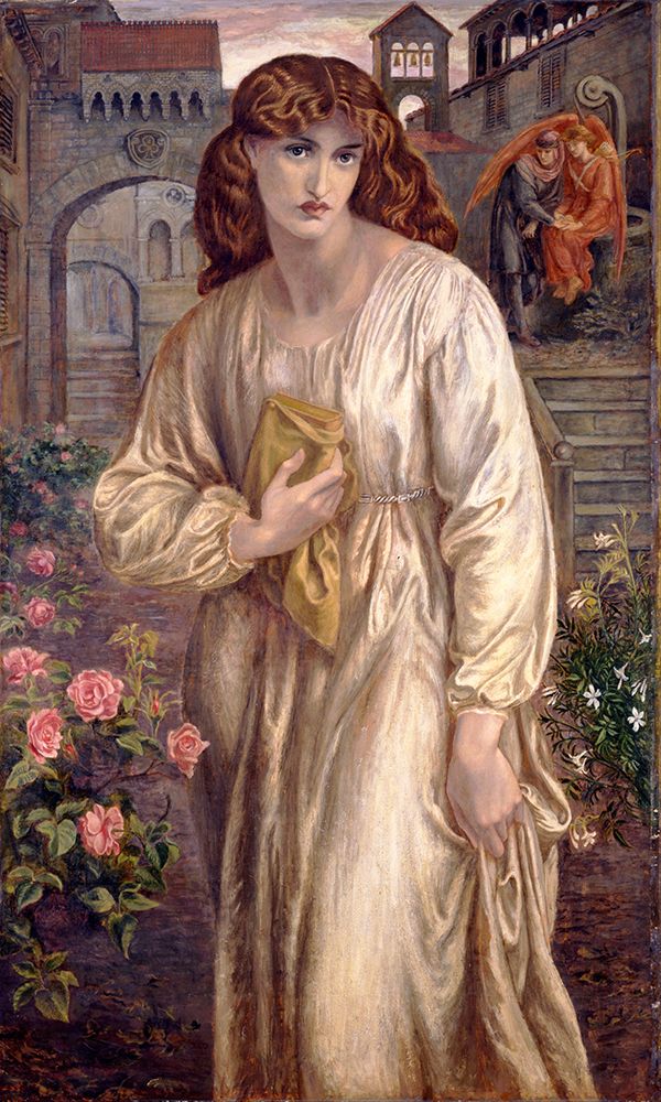 Salutation of Beatrice 1880 art print by Dante Gabriel Rossetti for $57.95 CAD