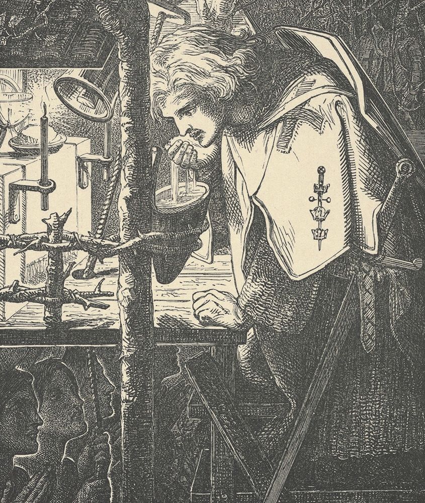 Sir Galahad from Tennyson and 39 Poems 1903 art print by Dante Gabriel Rossetti for $57.95 CAD