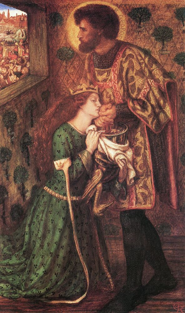 St. George and the Princes Sabra 1862 art print by Dante Gabriel Rossetti for $57.95 CAD