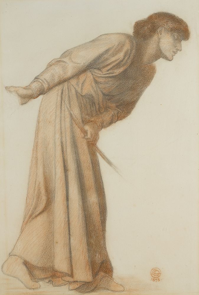 Study for the Figure of Love 1875 art print by Dante Gabriel Rossetti for $57.95 CAD
