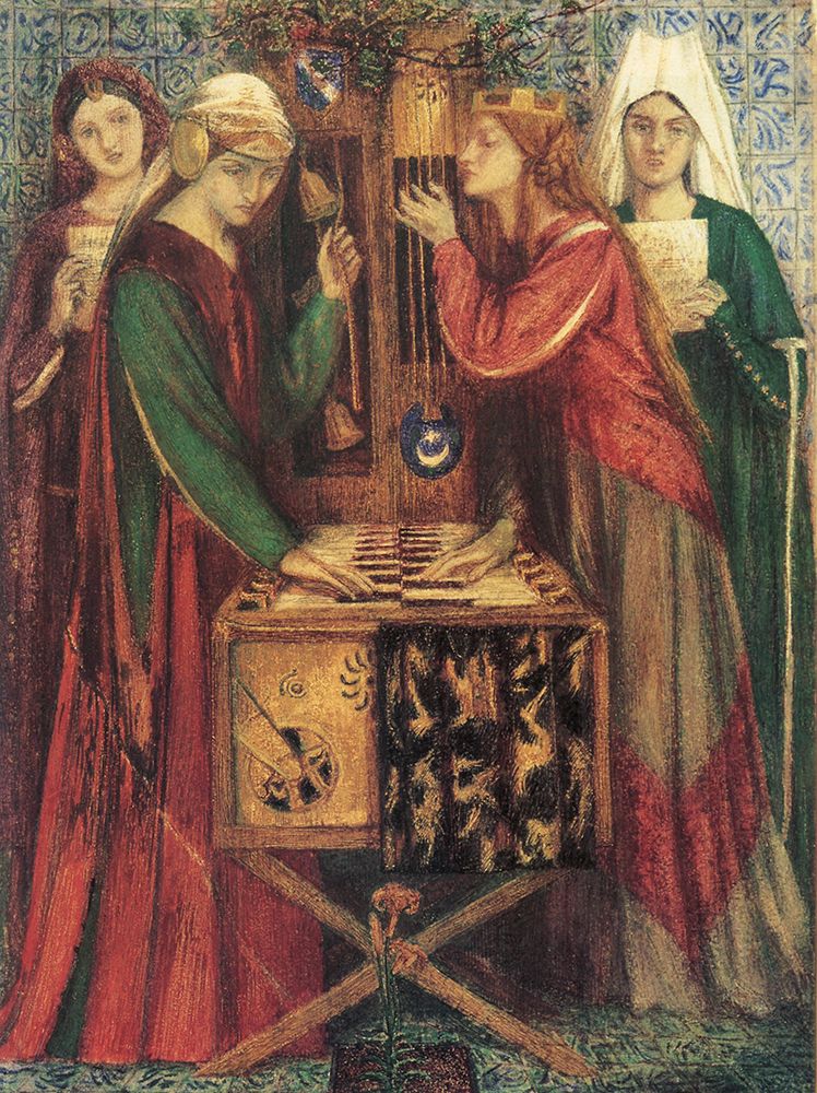 The Blue Closet 1856 art print by Dante Gabriel Rossetti for $57.95 CAD