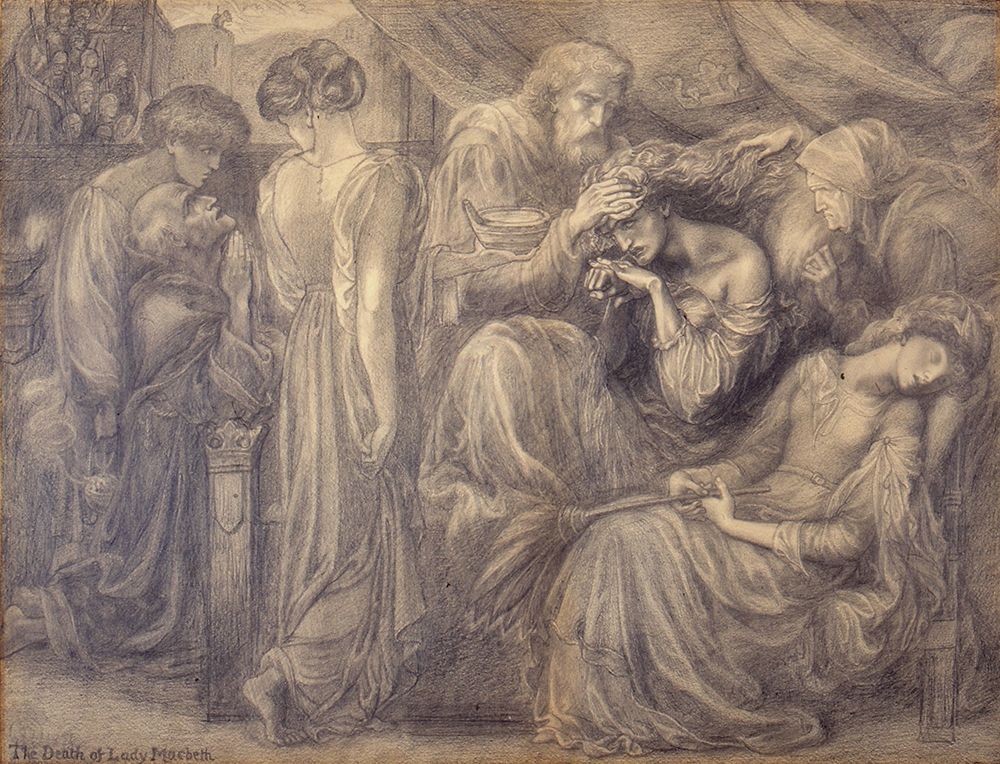 The Death of Lady Macbeth 1870 art print by Dante Gabriel Rossetti for $57.95 CAD