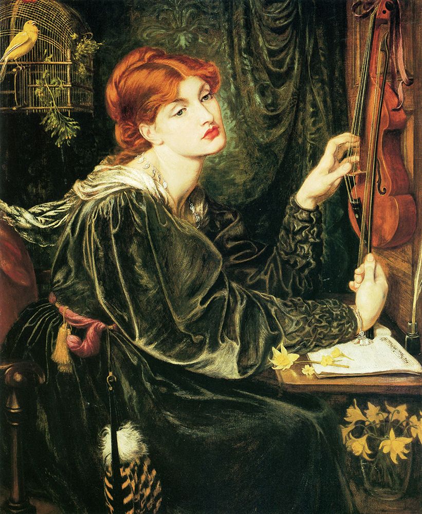Veronica Veronese 1872 art print by Dante Gabriel Rossetti for $57.95 CAD