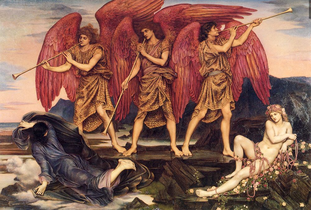Aurora Triumphans 1877 art print by Evelyn De Morgan for $57.95 CAD