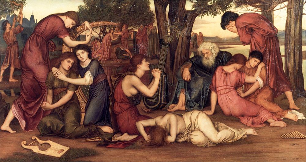By the Waters of Babylon 1882 art print by Evelyn De Morgan for $57.95 CAD