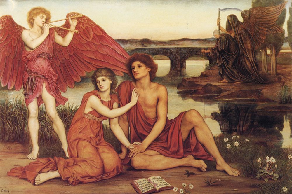 Loves Passing 1883 art print by Evelyn De Morgan for $57.95 CAD