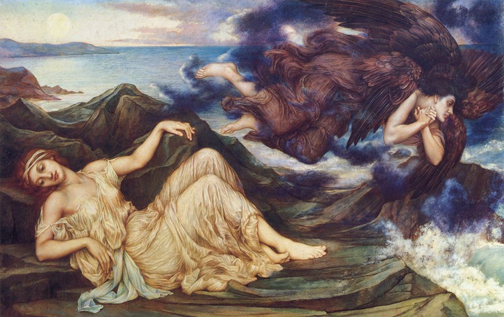 Port after Stormy Seas 1905 art print by Evelyn De Morgan for $57.95 CAD