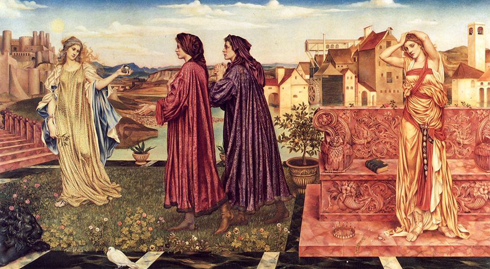 The Garden of Opportunity 1892 art print by Evelyn De Morgan for $57.95 CAD