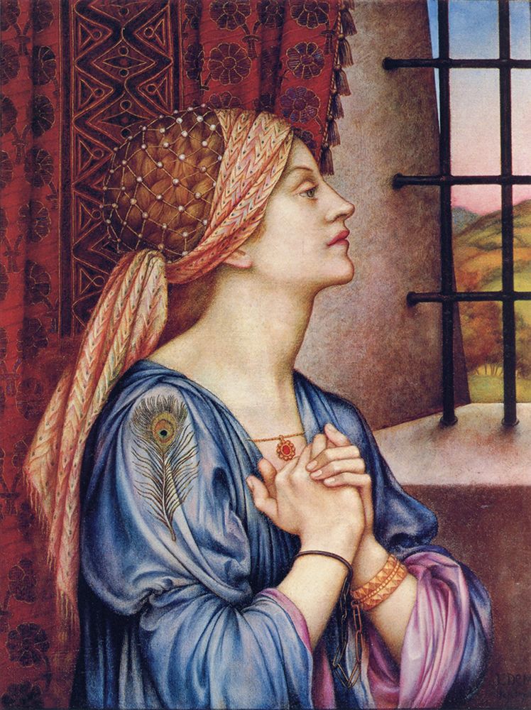 The Prisoner 1907 art print by Evelyn De Morgan for $57.95 CAD