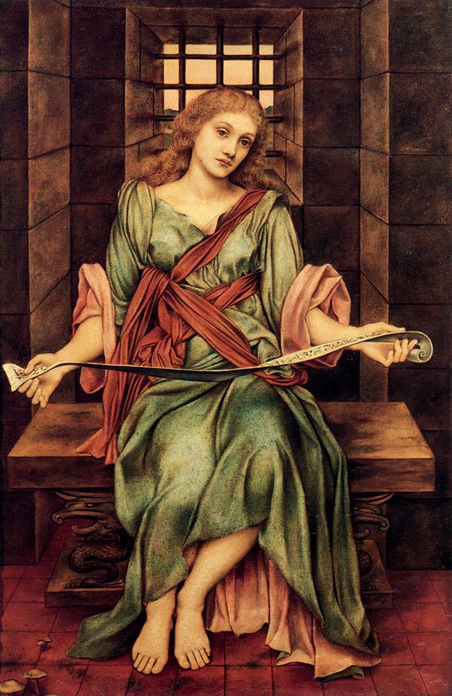 The Souls Prison House 1880 art print by Evelyn De Morgan for $57.95 CAD