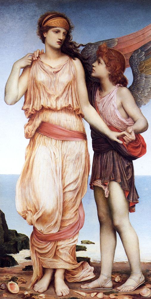 Venus and Cupid 1878 art print by Evelyn De Morgan for $57.95 CAD