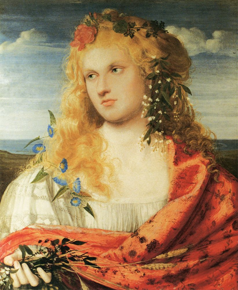 Flora 1860 art print by Frederick Sandys for $57.95 CAD