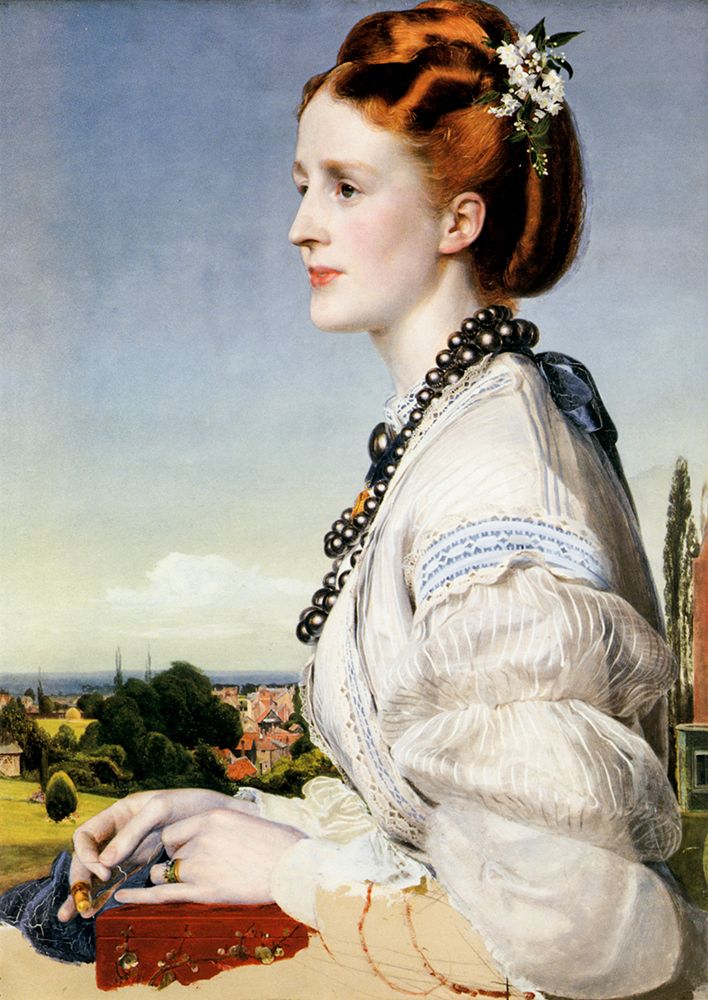 Mrs Mary Elizabeth Barstow ca 1867 art print by Frederick Sandys for $57.95 CAD