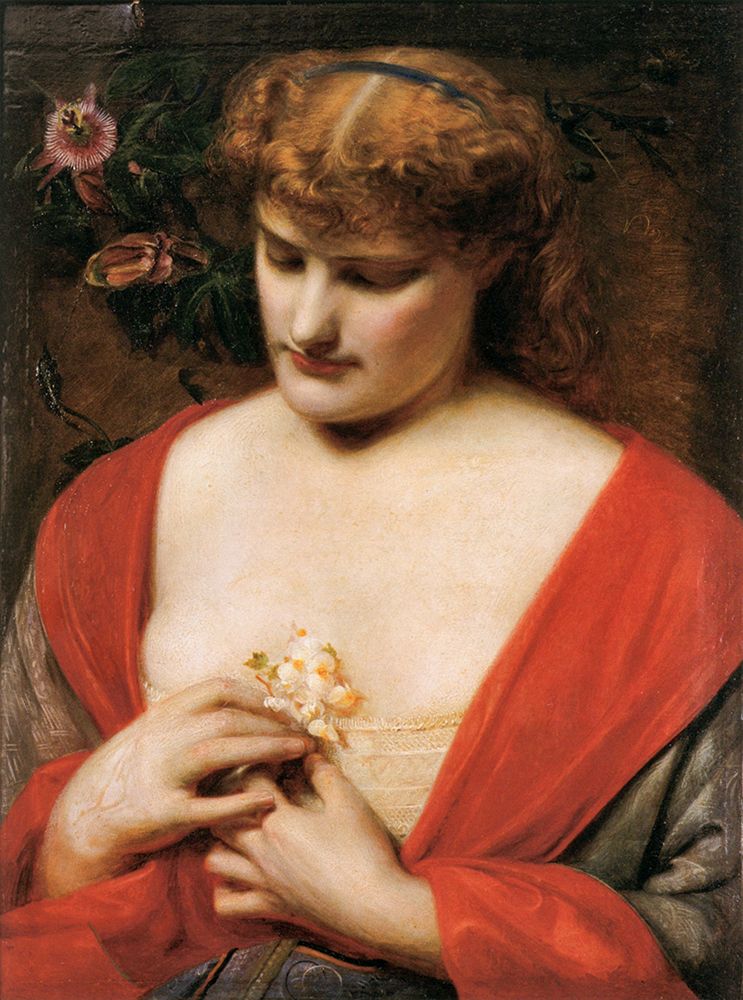 Passion Flowers ca 1860 art print by Frederick Sandys for $57.95 CAD