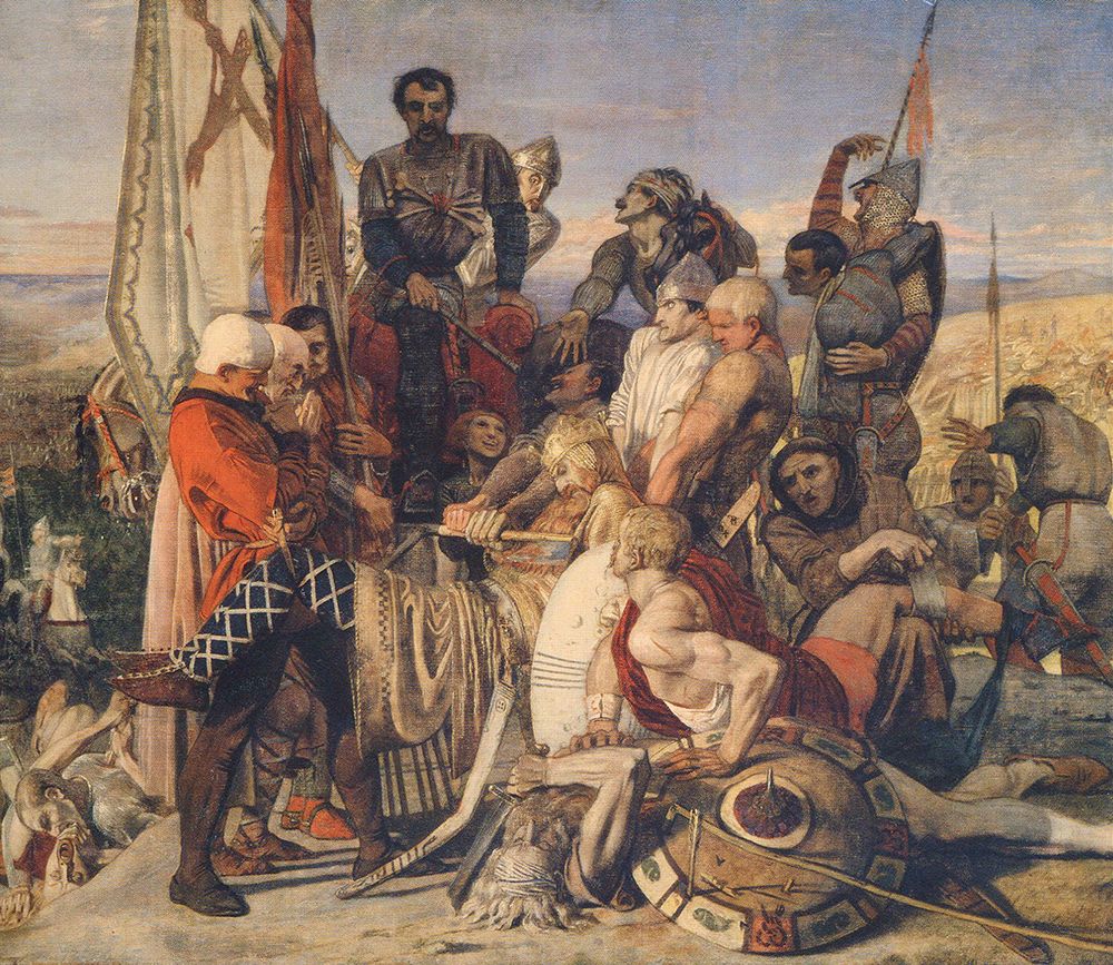 Body of Harold ca 1850 art print by Ford Madox Brown for $57.95 CAD