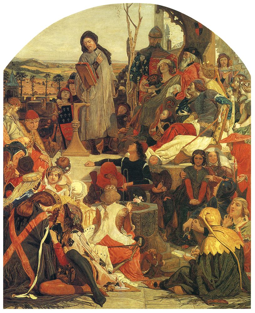 Chaucer at Court of Edward III ca 1845 art print by Ford Madox Brown for $57.95 CAD