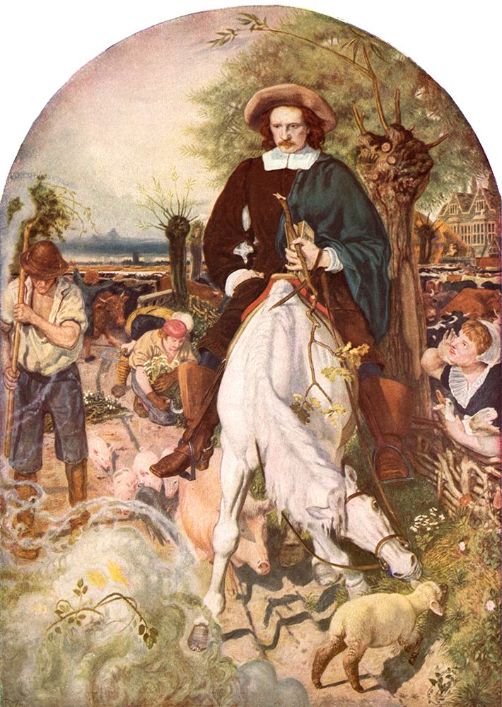 Cromwell at St. Ives 1874 art print by Ford Madox Brown for $57.95 CAD