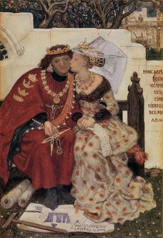King Renes Honeymoon 1864 art print by Ford Madox Brown for $57.95 CAD