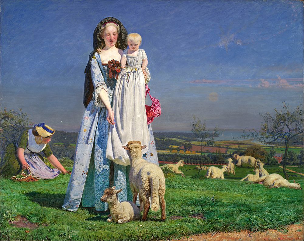 Pretty Baa Lambs 1851 art print by Ford Madox Brown for $57.95 CAD