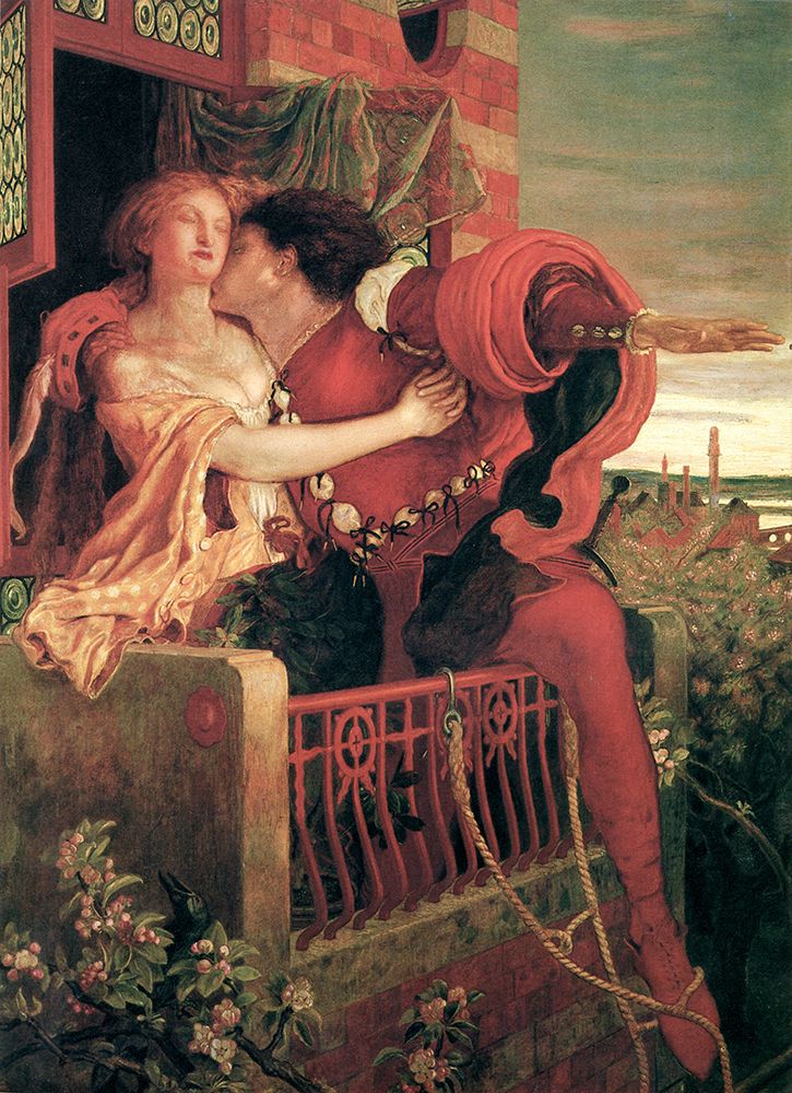 Romeo and Juliet 1870 art print by Ford Madox Brown for $57.95 CAD